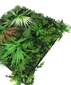 Jangal Grønne Vægpaneler|Akustikpaneler & Tilbehør|Modular Wall plantepanel 52 x 52 cm - Exotic Mix