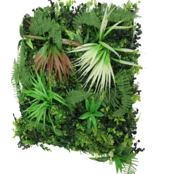 Jangal Grønne Vægpaneler|Akustikpaneler & Tilbehør|Modular Wall plantepanel 52 x 52 cm - Exotic Mix