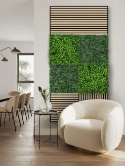 Jangal Grønne Vægpaneler|Akustikpaneler & Tilbehør|Modular Wall plantepanel 52 x 52 cm - Buxus