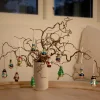 Stemning® Juledekoration|Julekugler m/figurer glas H5 cm 12 stk.