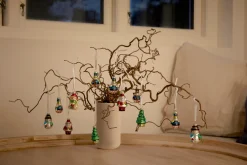 Stemning® Juledekoration|Julekugler m/figurer glas H5 cm 12 stk.