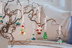 Stemning® Juledekoration|Julekugler m/figurer glas H5 cm 12 stk.