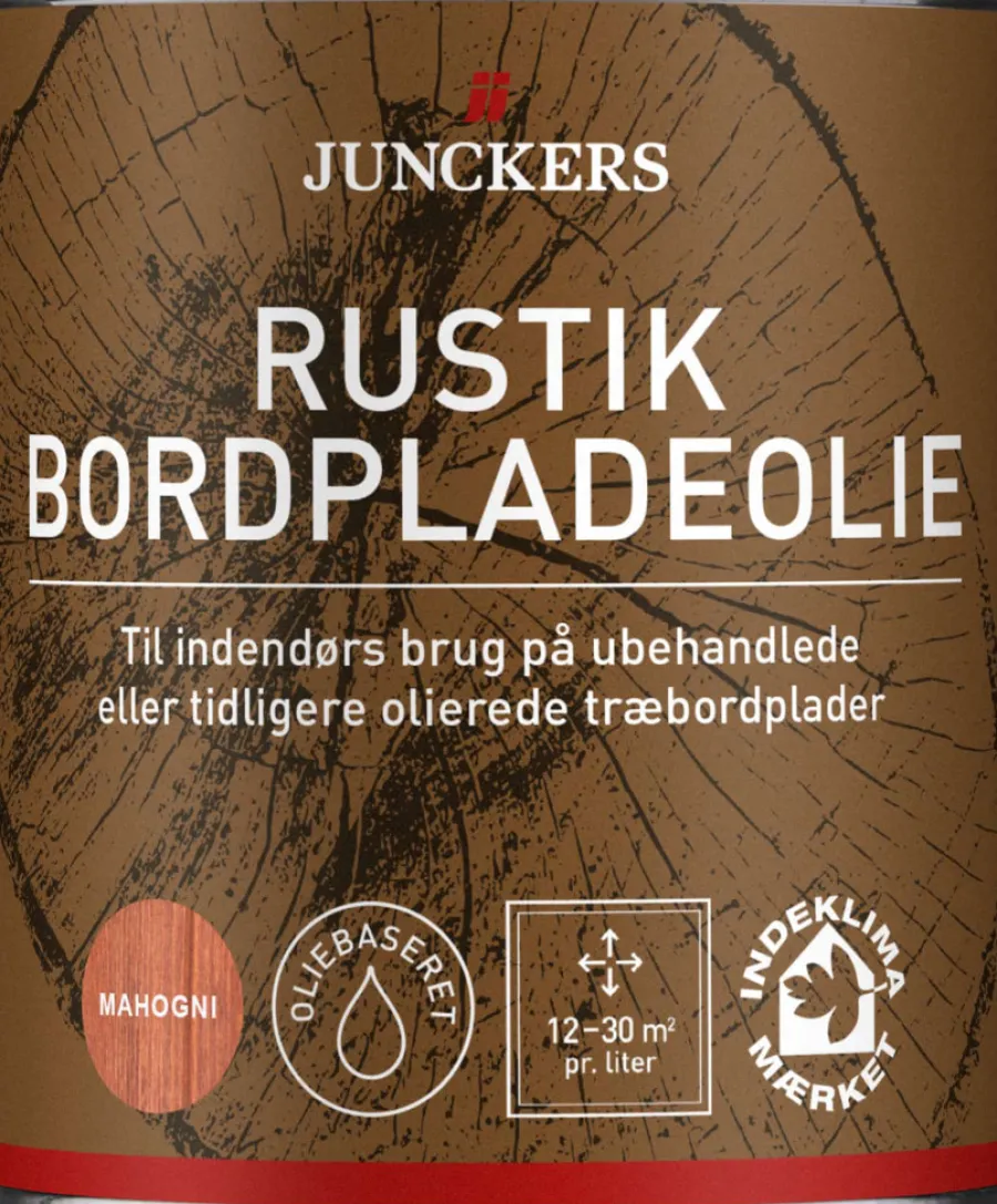Junckers Træ- & Metalmaling|Rustik Bordpladeolie 0,75 liter Mahogni