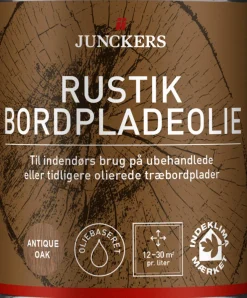 Junckers Træ- & Metalmaling|Rustik bordpladeolie 0,75 liter Antique Oak