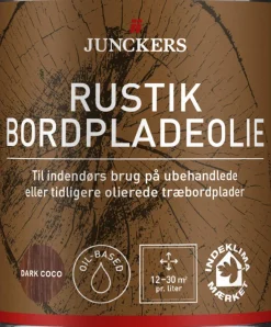 Junckers Træ- & Metalmaling|Rustik Bordpladeolie 0,75 liter Dark Coco