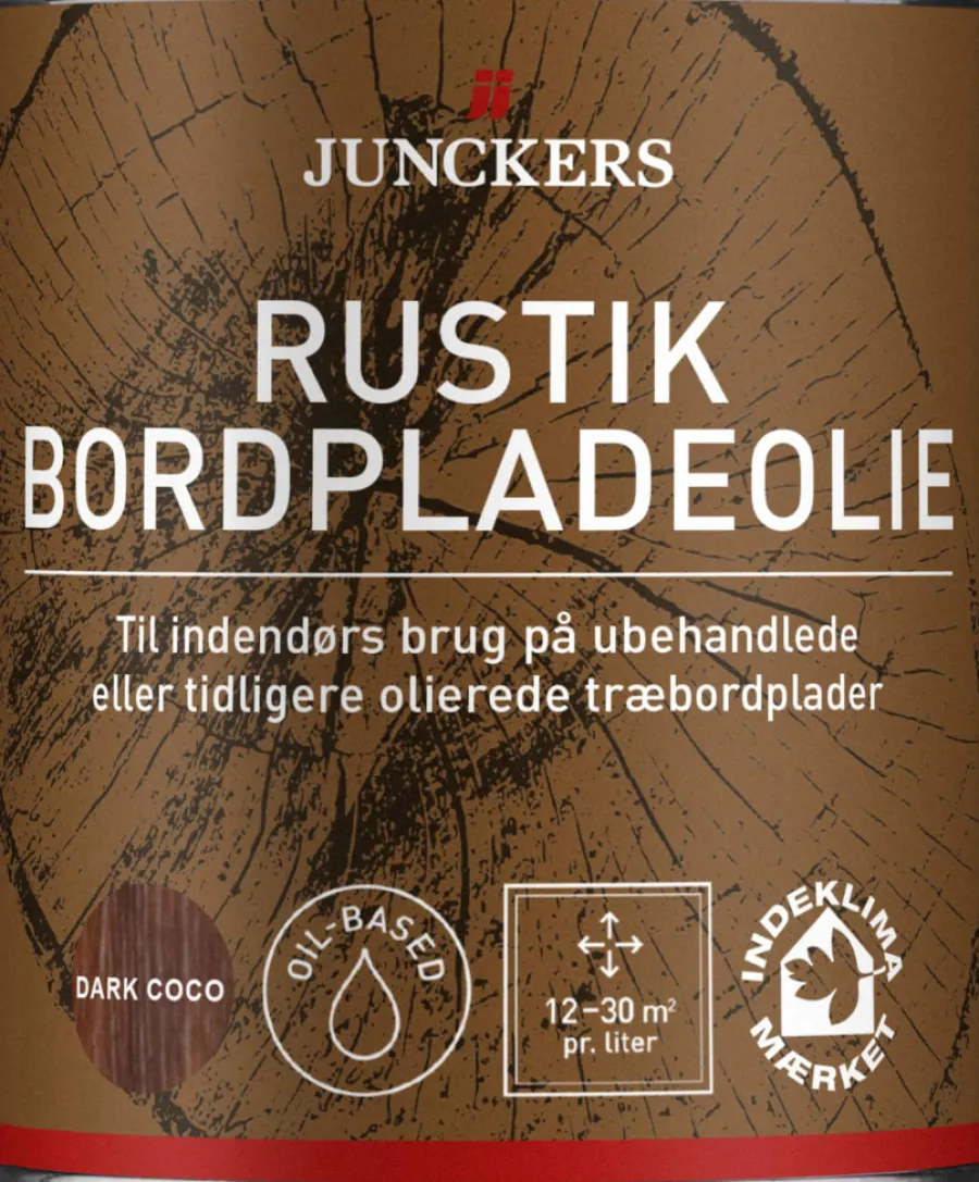 Junckers Træ- & Metalmaling|Rustik Bordpladeolie 0,75 liter Dark Coco
