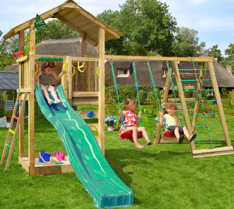 Jungle Gym Jungle Gym Legetårne|Sierra legetårn m/gynger & klatremodul Natur