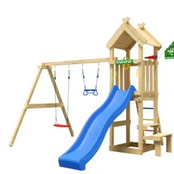 Jungle Gym Jungle Gym Legetårne|Totem legetårn med rutsjebane & gyngestativ Natur