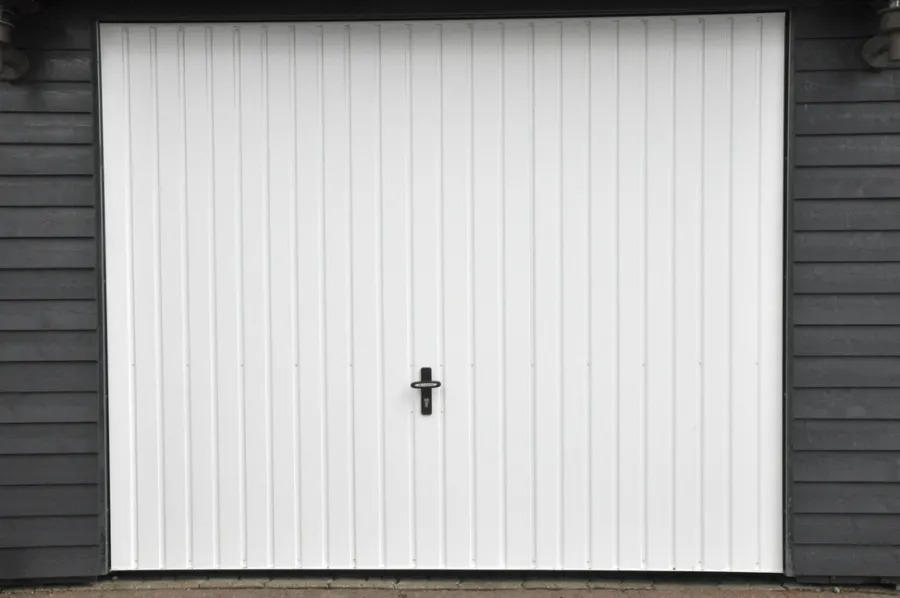Garageporte & Tilbehør|Jyde stålvippeport 248 x 209 cm hvid