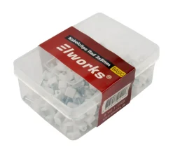 Elworks Elophæng & -Fastgørelse|Kabelclips flad 4 x 6 mm 100 stk. -