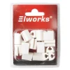 Elworks Elophæng & -Fastgørelse|Kabelclips med tape til betonvægge 20 stk. -