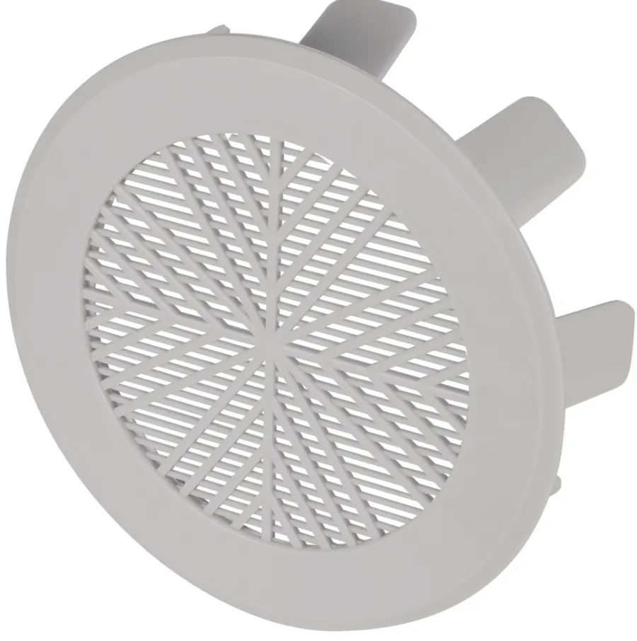 Ventilation|Kanalrist 4” 100-115 mm Grå