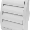 Ventilation|Kanalrist Ø125 mm med modtryk 19 x 19 cm