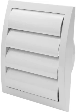 Ventilation|Kanalrist Ø125 mm med modtryk 19 x 19 cm
