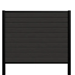 Kirkedal by TreeTops Komposithegn|Kirkedal Alu Light hegn startsæt sort 128 x 150 cm