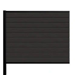 Kirkedal by TreeTops Komposithegn|Kirkedal Alu Light hegn tilkøbssæt sort 156 x 150 cm