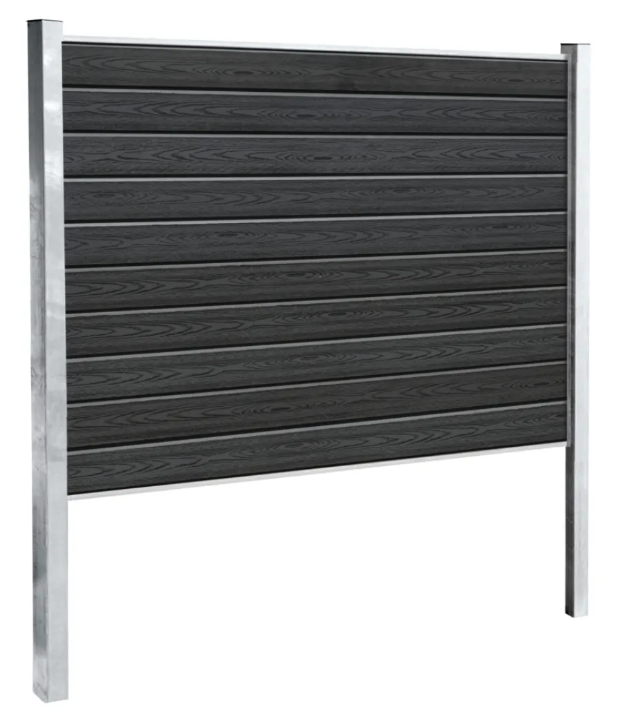 Kirkedal by TreeTops Komposithegn|Kirkedal galvaniseret hegn K1 startsæt 140 x 180 cm