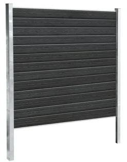 Kirkedal by TreeTops Komposithegn|Kirkedal galvaniseret hegn K1 startsæt 180 x 180 cm