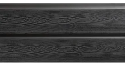 Kirkedal by TreeTops Komposithegn|Kirkedal hegnsprofil K1 sort 25 x 150 x 1800 mm