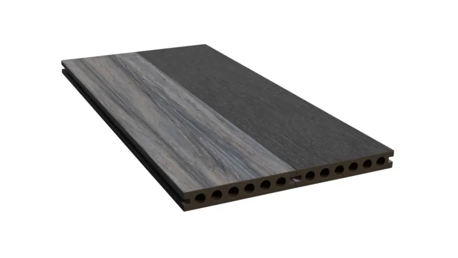 Kirkedal by TreeTops Terrassebrædder|Kirkedal Heimdal terrassebrædder komposit 22x130x4000 mm Black/Grey