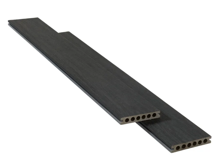 Kirkedal by TreeTops Terrassebrædder|Kirkedal Heimdal terrassebrædder komposit 22x130x4000 mm Black/Grey