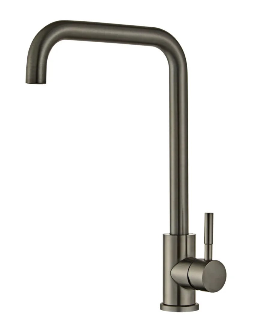 Køkkenarmatur|Køkkenarmatur m/kantet tud gunmetal