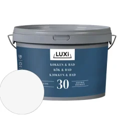 LUXI® Vægmaling|Køkken & Bad 30 vægmaling hvid 2,25 liter -