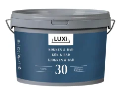 LUXI® Vægmaling|Køkken & Bad 30 vægmaling modehvid 2,25 liter -