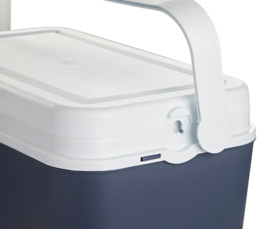 Sunlife® Sæsonafslutning|Campingudstyr|Køleboks 24 liter Monaco - Grå/hvid