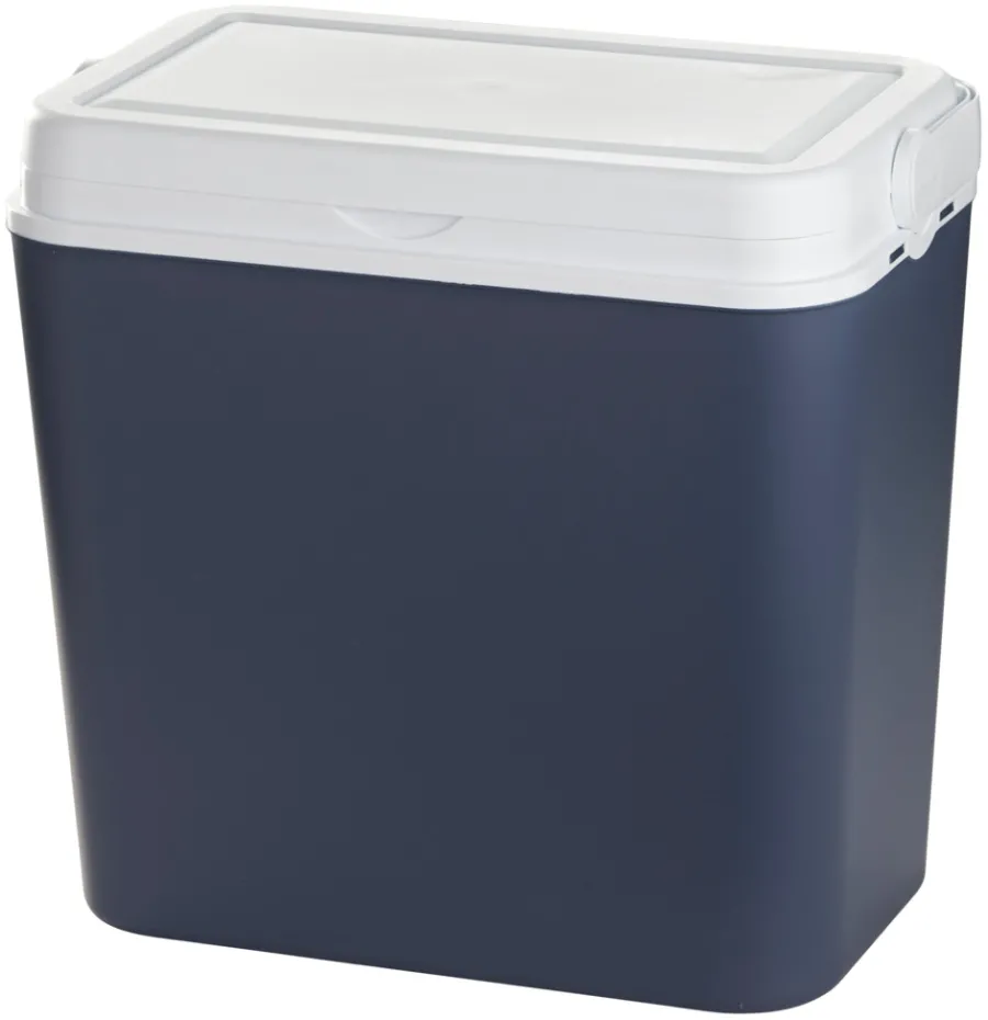 Sunlife® Sæsonafslutning|Campingudstyr|Køleboks 24 liter Monaco - Grå/hvid