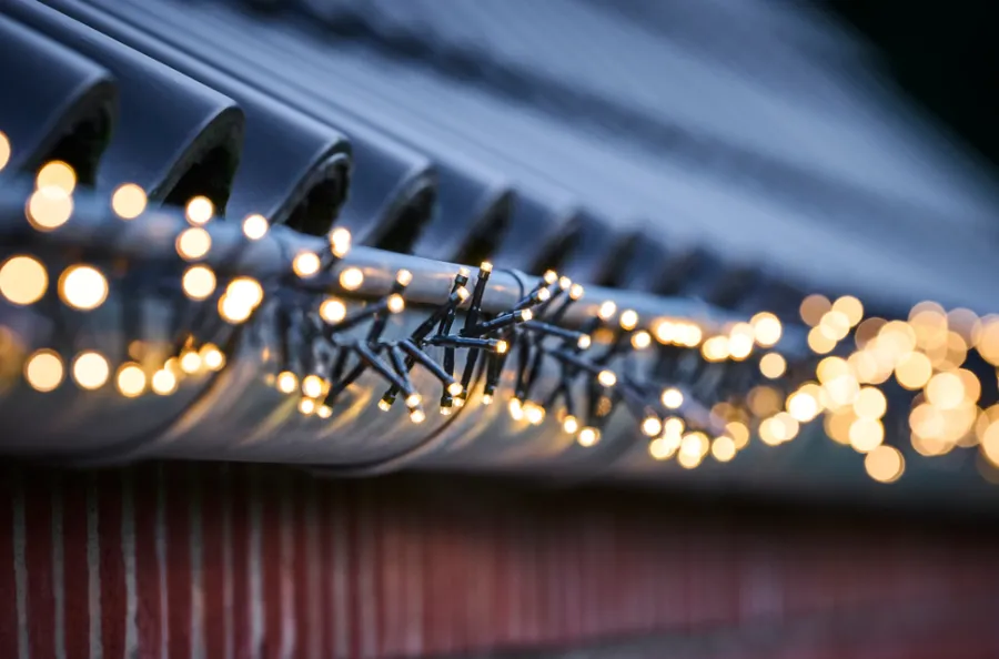 Stemning® Dekorativ Belysning - Udendørs|Klyngelys Basis 384 LED m/blink varm hvid 8 meter