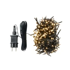 Stemning® Dekorativ Belysning - Udendørs|Klyngelys Basis 384 LED m/blink varm hvid 8 meter
