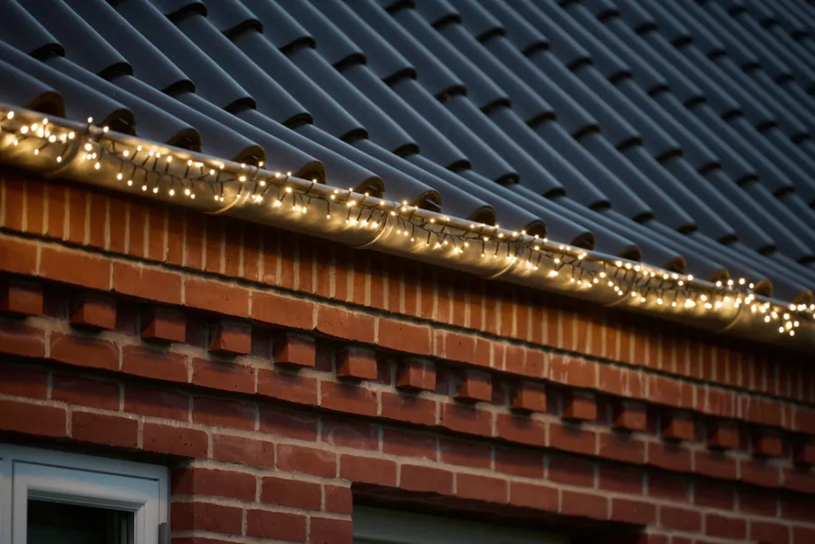 Stemning® Dekorativ Belysning - Udendørs|Klyngelys Basis 384 LED m/blink varm hvid 8 meter