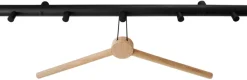 HOME it Knager & Knagerækker|Knagerække egetræ sort 60 cm