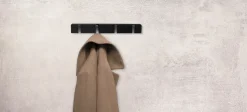 HOME it Knager & Knagerækker|Knagerække flex sort eg 4 knager 40 cm