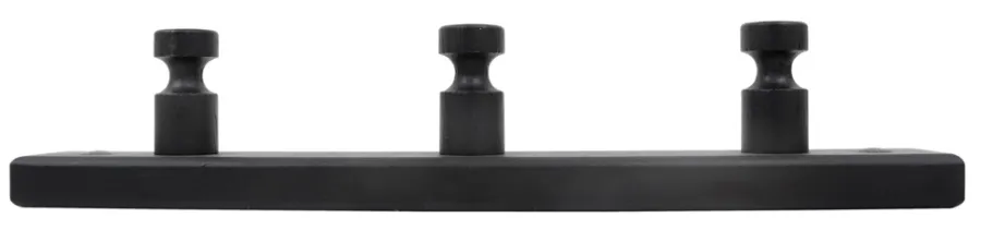 HOME it Knager & Knagerækker|Knagerække fyrretræ sort 30 cm