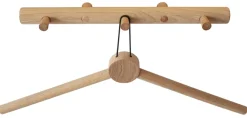 HOME it Knager & Knagerækker|Knagerække m/3 knager egetræ 35 cm natur