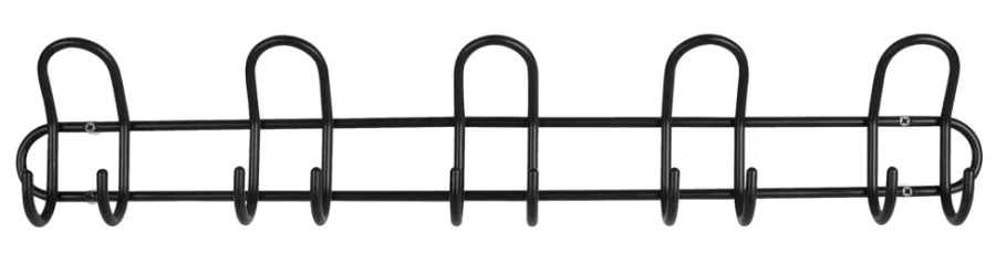 HOME it Knager & Knagerækker|Knagerække P-5 sort 68,5 cm