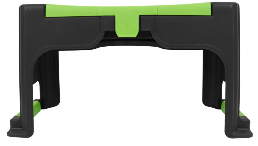 Garden® Øvrige Haveredskaber|Knæskammel m/opbevaring H:26 x B:50 x D:19 cm - Sort/grøn. praktisk design med opbevaringsplads til haveredskaber
