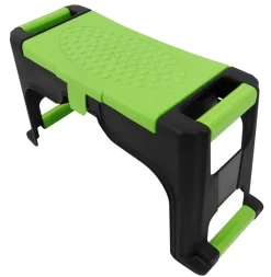 Garden® Øvrige Haveredskaber|Knæskammel m/opbevaring H:26 x B:50 x D:19 cm - Sort/grøn. praktisk design med opbevaringsplads til haveredskaber