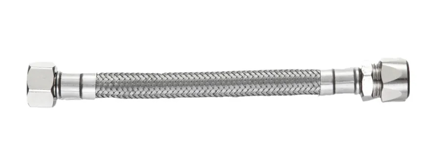 Flexslanger|Kombi Flex forlængerslange 25 cm 10 mm x 3/8" omløber