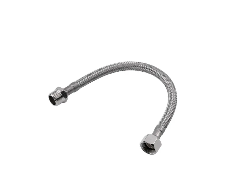 Flexslanger|Kombi Flex forlængerslange 25 cm 3/8" nippel x 3/8" omløber