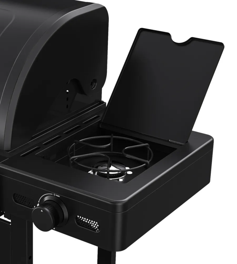 Grillexpert® Kulgrill & Briketter|Gasgrill|Kombigrill til gas og kul - Sort