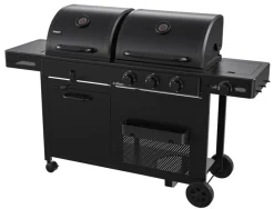Grillexpert® Kulgrill & Briketter|Gasgrill|Kombigrill til gas og kul - Sort