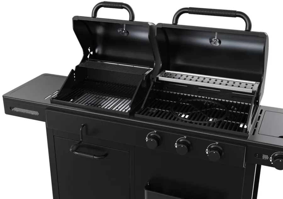Grillexpert® Kulgrill & Briketter|Gasgrill|Kombigrill til gas og kul - Sort
