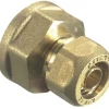 Fittings Til Rør|Kompressionsmuffe til PEX 3/4" x 15 mm