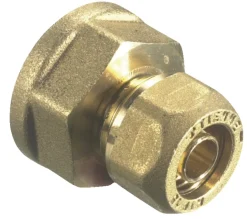 Fittings Til Rør|Kompressionsmuffe til PEX 3/4" x 15 mm