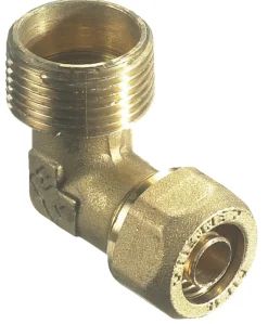 Fittings Til Rør|Kompressionsvinkel m/nippel 3/4" x 15 mm