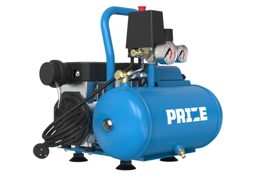 PRIZE® Kompressor|Kompressor støjsvag 0,75 hk og 6 liter tank - PRIZE