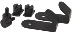 FibroTech Knager & Knagerækker|Akustikpaneler & Tilbehør|Krog t/akustikpanel 5 x 2,5 cm 2-pk. Sort